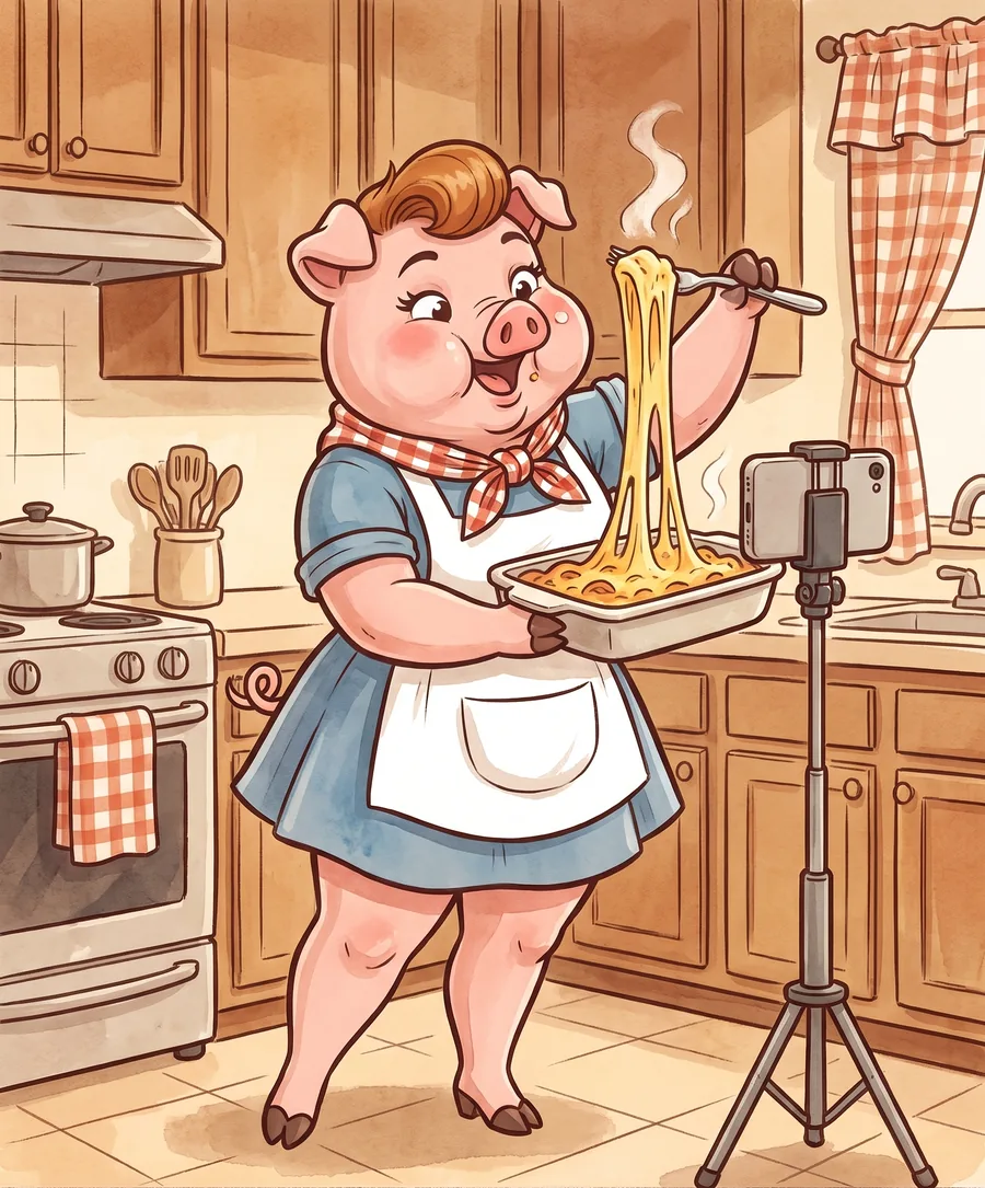 Filming the recipe