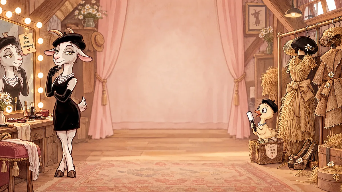 Coco's Dressing Room: Camera ready, darling.