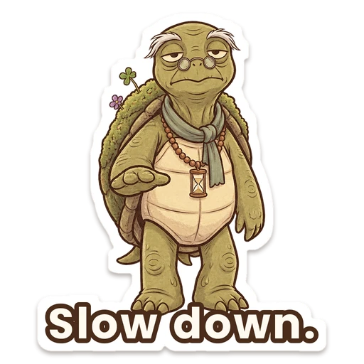 Slow down.
