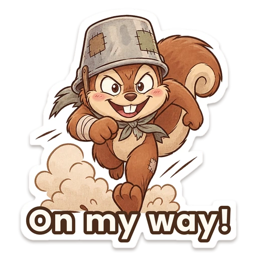 On my way!